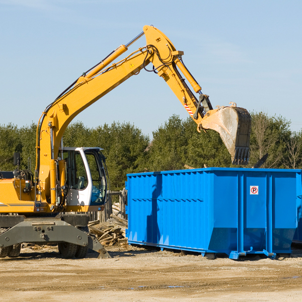 what are the rental fees for a residential dumpster in Brittany Farms-The Highlands